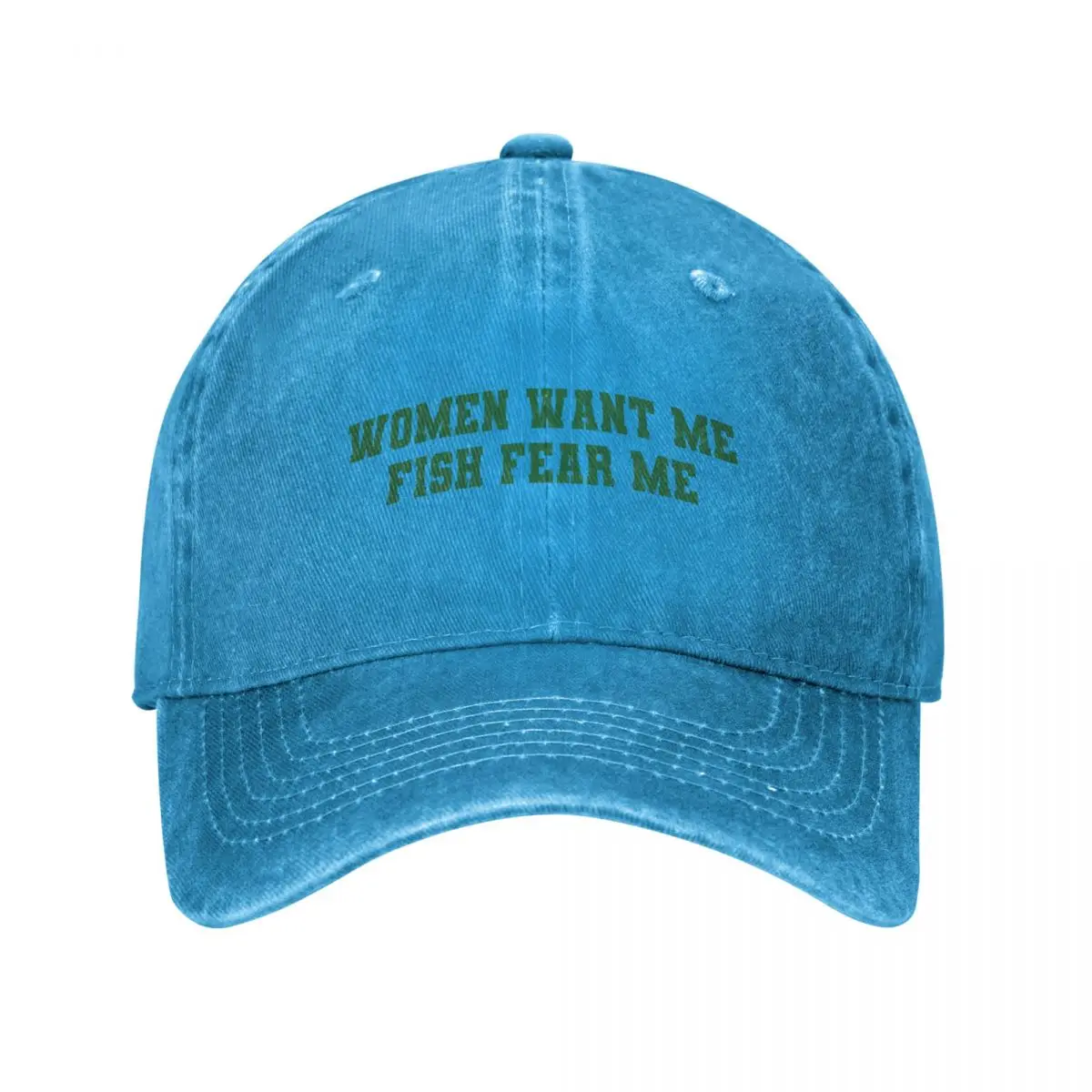 

Women Want Me Fish Fear Me Meme Baseball Cap dad hat Sunhat hard hat Caps For Men Women's