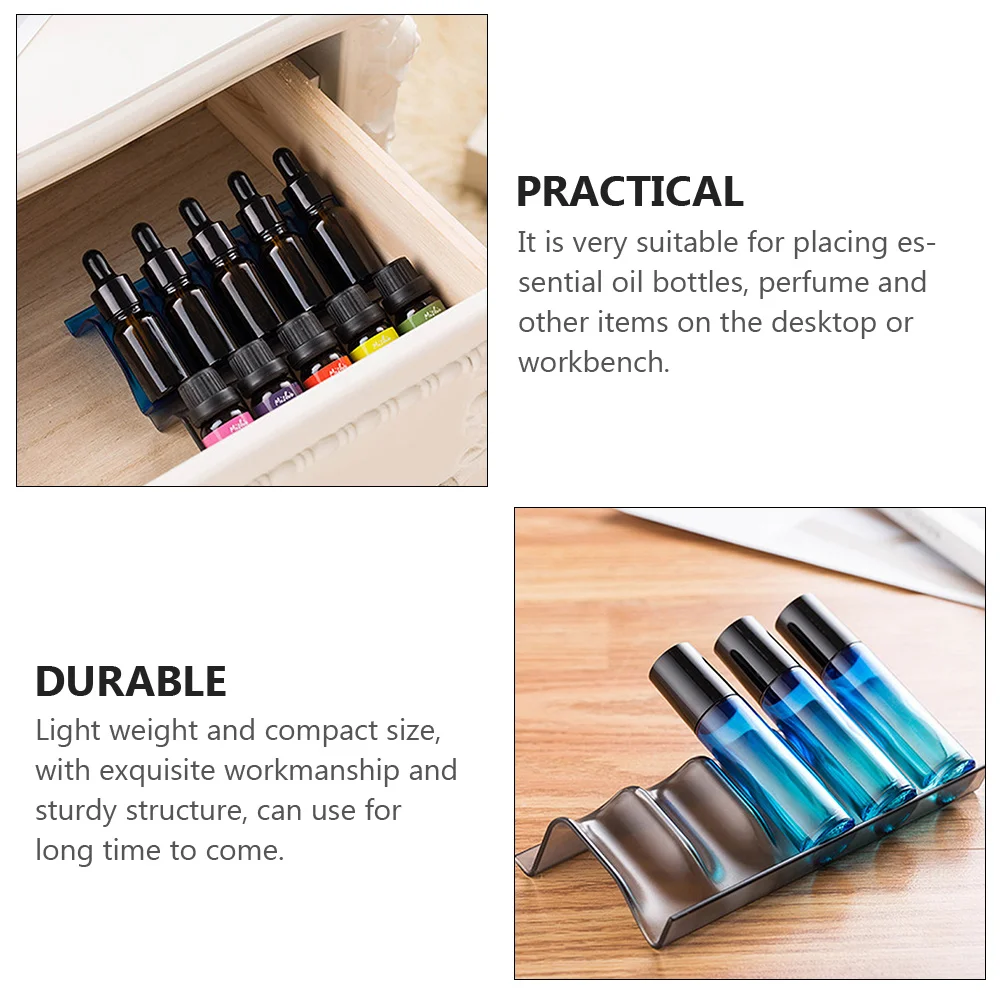 

2Pcs Essential Oils Organizers Multi-Grid Display Holder Perfume Stand for Workbench Essential Oil Rack