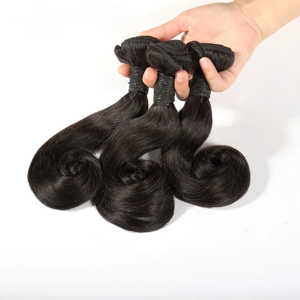 Bliss Hair Loose Wave Bundles Human Hair Magic Curl 3 Bundles Roman Scroll Brazilian Hair Weave Bundles Remy Hair Extension