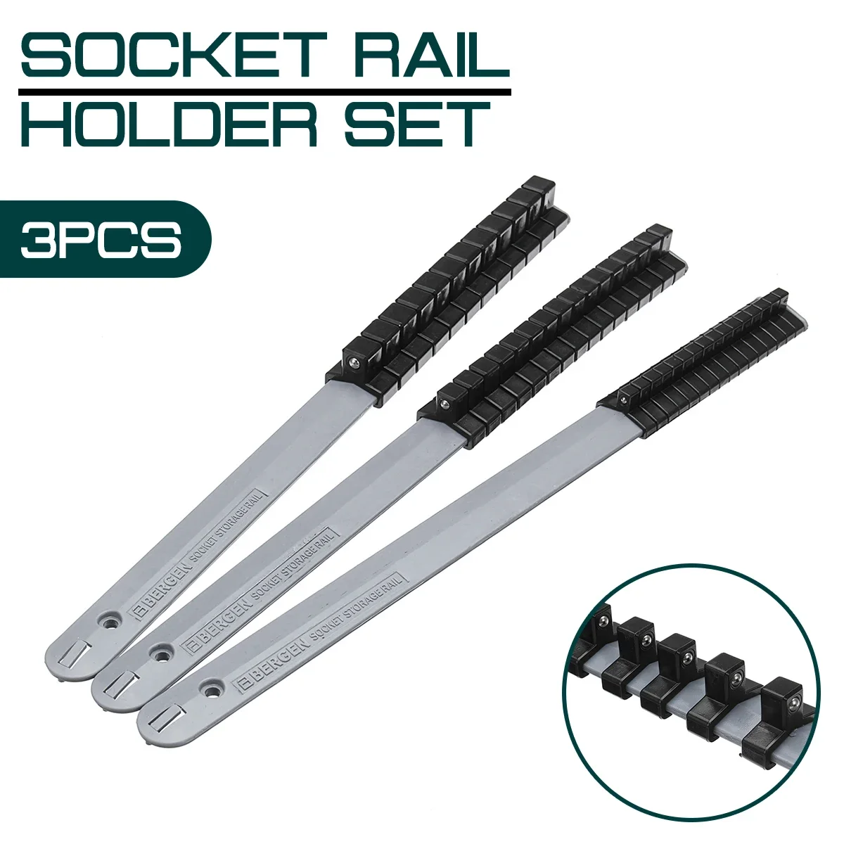 3PCS Wall Organizer Wrench 1/4