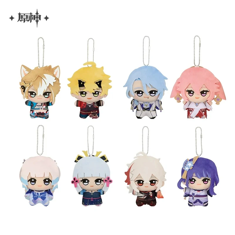 Genshin  Venti Xiao   Cute Plush Dolls Anime Stuffed Toys Bag Pendant Keychain Gift DIY Accessories