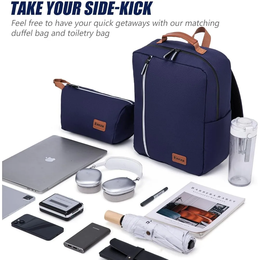 3-Piece Hardshell Luggage Set with Spinner Wheels, ABS Carry-On Suitcases, TSA Lock for Travel