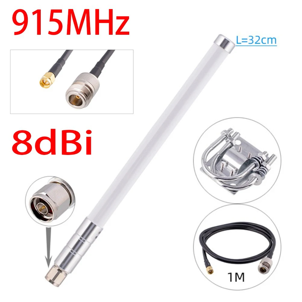

Комплект антенны 8dBi шлюз дальнего действия 915 МГц для точки доступа Helium RAK HNT Mine N Штекерный разъем RG58 кабель сотовый усилитель