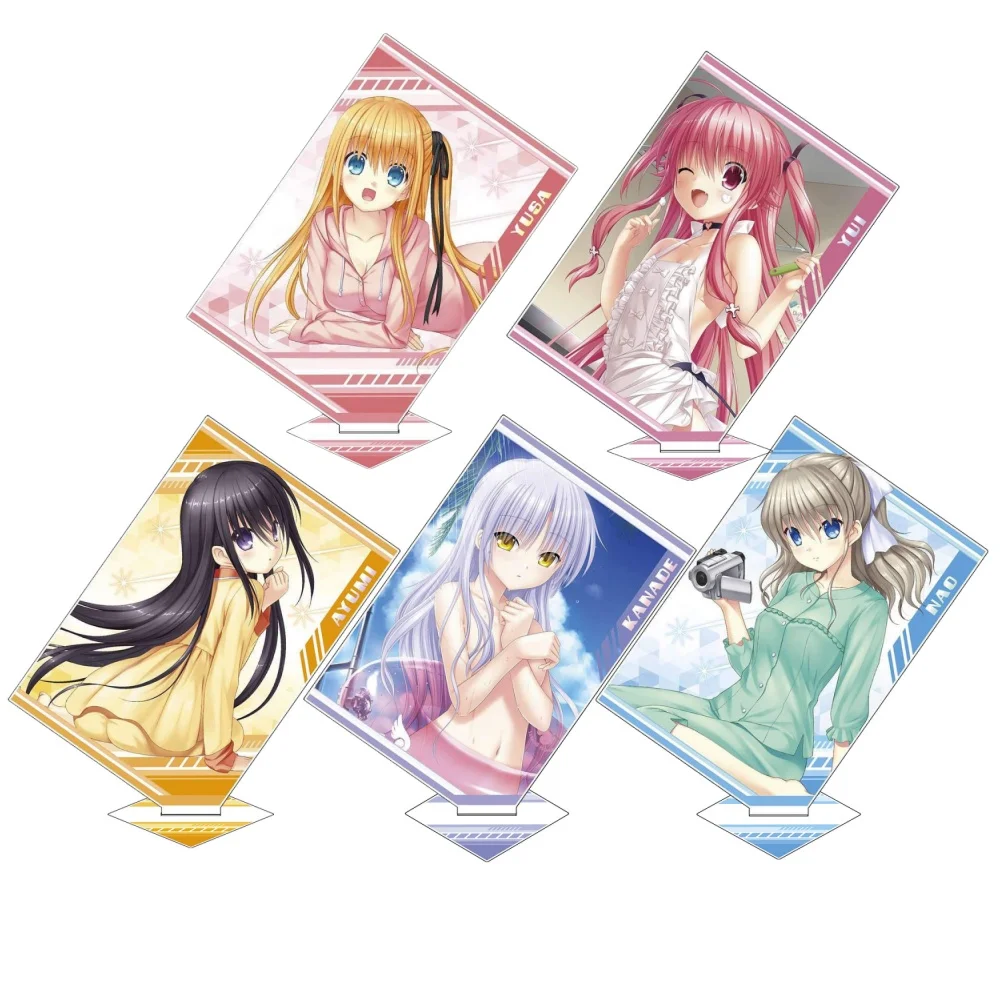 Loen Anime Peripheral Store Angel Beats! Yuri Nakamura Kanade Tachibana Nao Tomori Acrylic Stand Desktop Decor Gifts About 15cm