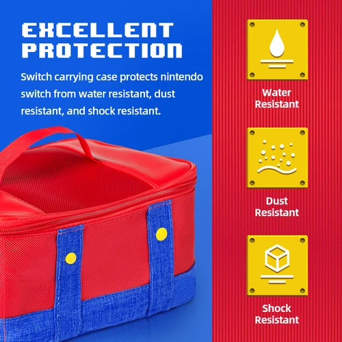 Imagen 2 del producto Estuche de transporte grande para Nintendo Switch 2, consola OLED Pro, bolsa de almacenamiento de viaje, Compatible con Nintendo Switch Joycon