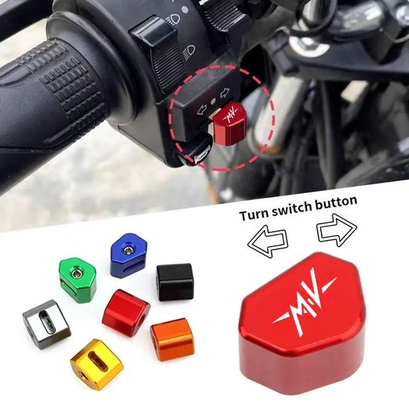 Botón de interruptor de motocicleta, interruptor de señal de giro, tapa de llave, accesorios para MV Agusta F3 675 800 Brutale 800 1000 Turismo Veloce RC