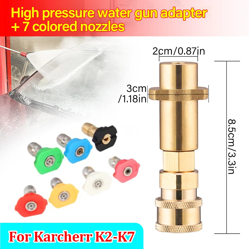 

Nozzle Tips Car High-Pressure Water Gun Wand Lance For Karcher K2 K3 K4 K5 K6 K7 Car Wash Foam pot Refitting Accessories