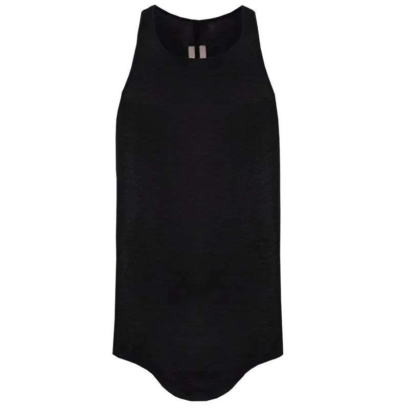 24ss Rick Men\'s Vests Korean Designer Summer Unisex Vest RO Sleeveless Tops Pure Cotton High Street Basketball Tank Owens Tops