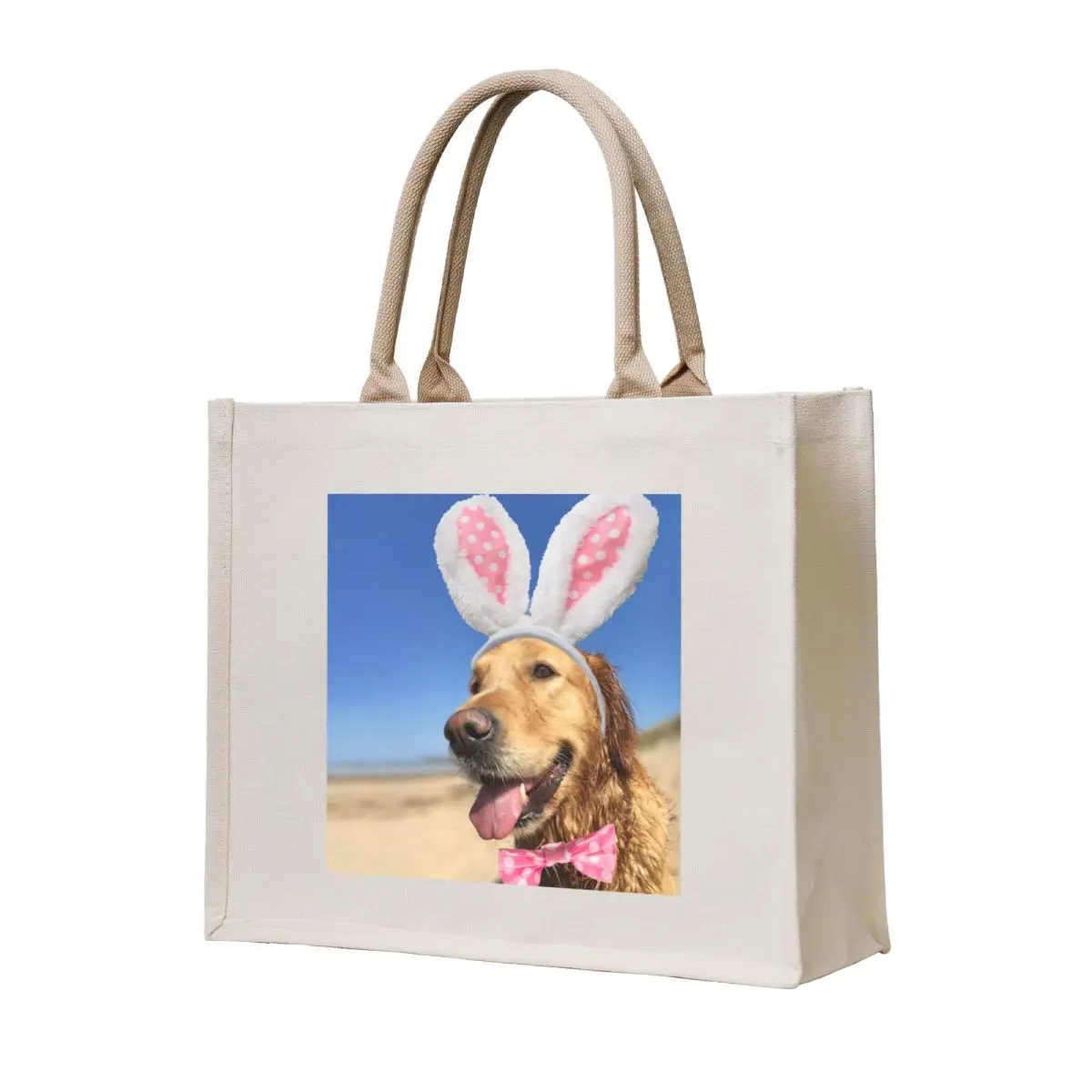 

Ruby Wears Hats - Bunny Ears Tote Bag foldable reusable bag custom fabric bag Shopper