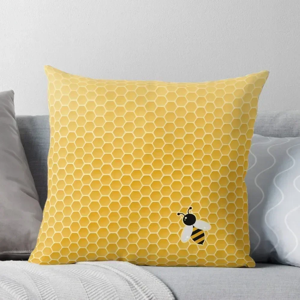 

Bee-autiful Throw Pillow Decorative Pillow Covers For Sofa anime girl Plaid Sofa christmas cushions covers pillow