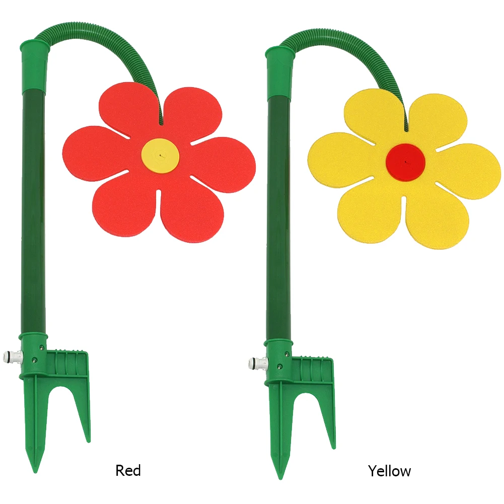Lawn Sprinkler Flower Shape Dancing Daisy Sprinklers 720 Rotating Water Spray Toy for Yard Lawn Watering Garden Decoration