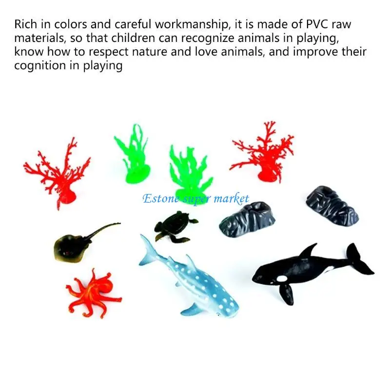 090B 模擬 PVC 製海洋動物おもちゃプレゼント面白いおもちゃグッズギフト