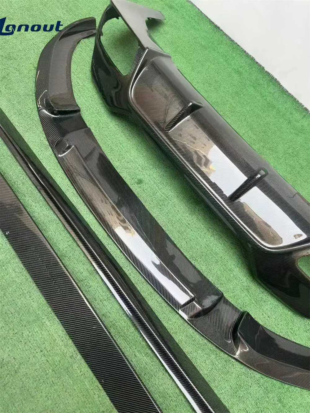 for For 8 Series G14 G15 G16 3D Style Carbon Fiber Bumper Kit with Clips New Clip-On Auto Parts for 2019- Cars