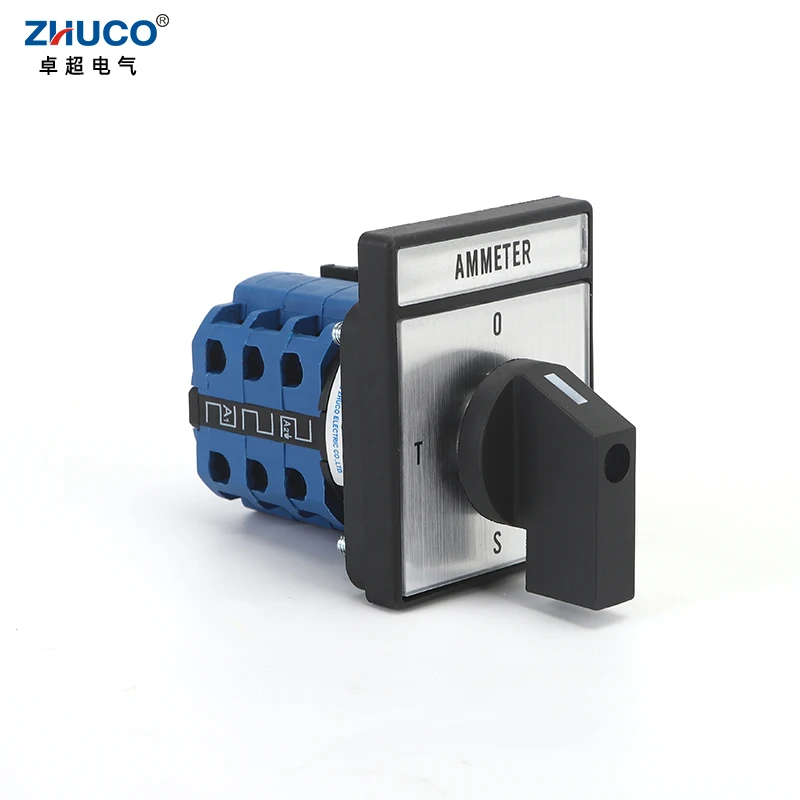 ZHUCO SZW26/LW26-20 660V 20A Ammeter LH3.3 4 Ways YH5.3 Voltmeter 7 Gears Measurement Changeover Cam Switch 3 Poles 12 Terminals