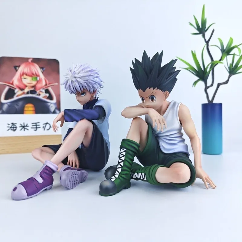 11 cm Anime Hunter X Hunter Killua Zoldyck Action Figure Gon Freecss Nudel Stopper Figur Modell Auto Ornamente Spielzeug Geburtstag geschenk