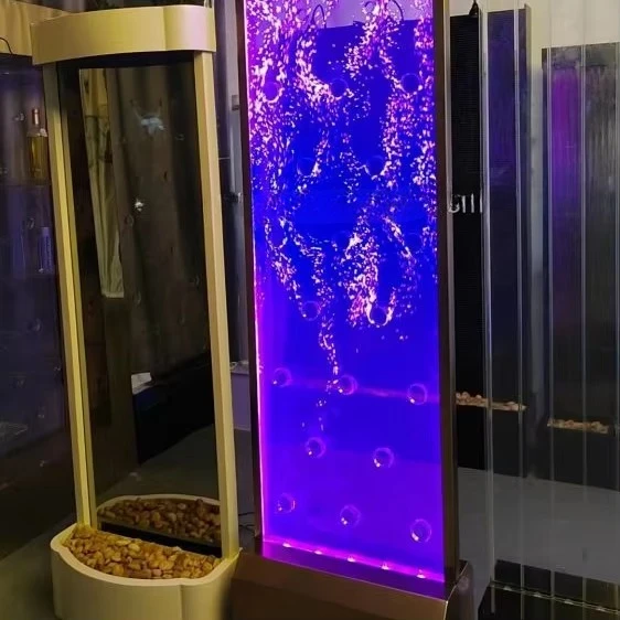 Programmable water bubble wall rotating and dancing bubble wall screen hotel
