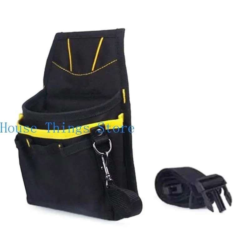 

652F Garden Tool Waist Bag Belt Bag with Many Pockets Multifunctional Maintenance Bag