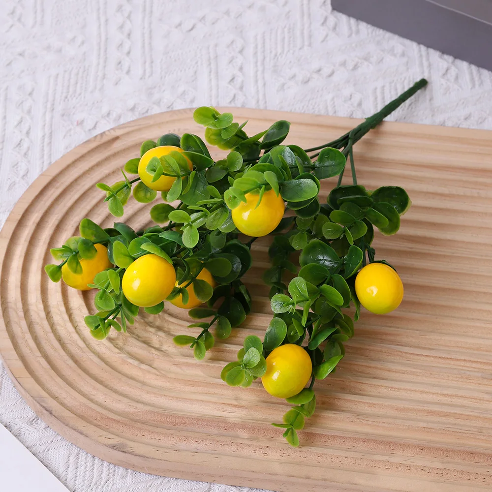 Branche de fleurs artificielles en eucalyptus citronné de 30 cm pour la décoration de la maison, la 