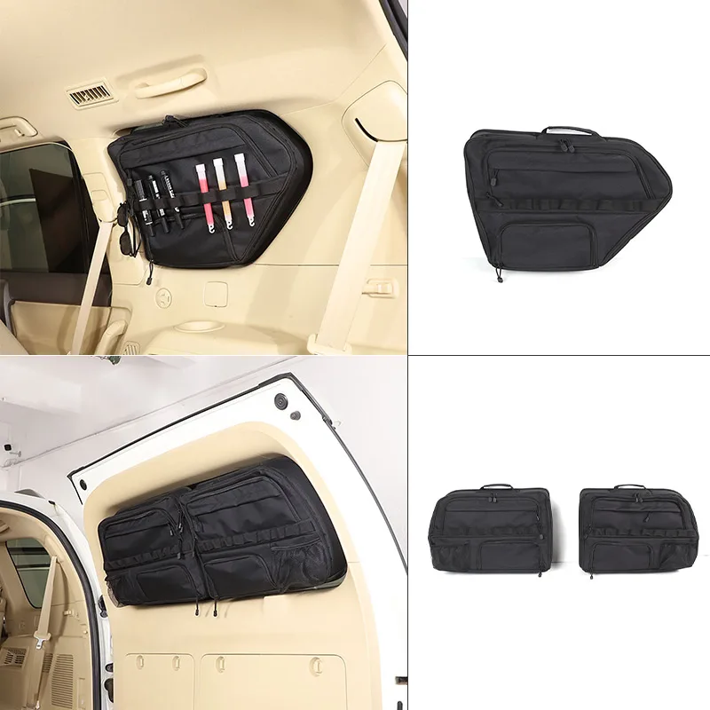 

For Toyota Land Cruiser Prado FJ150 150 2010-2017 car styling Trunk Side Window Storage Bag Auto Cargo Storage Bag Accessories