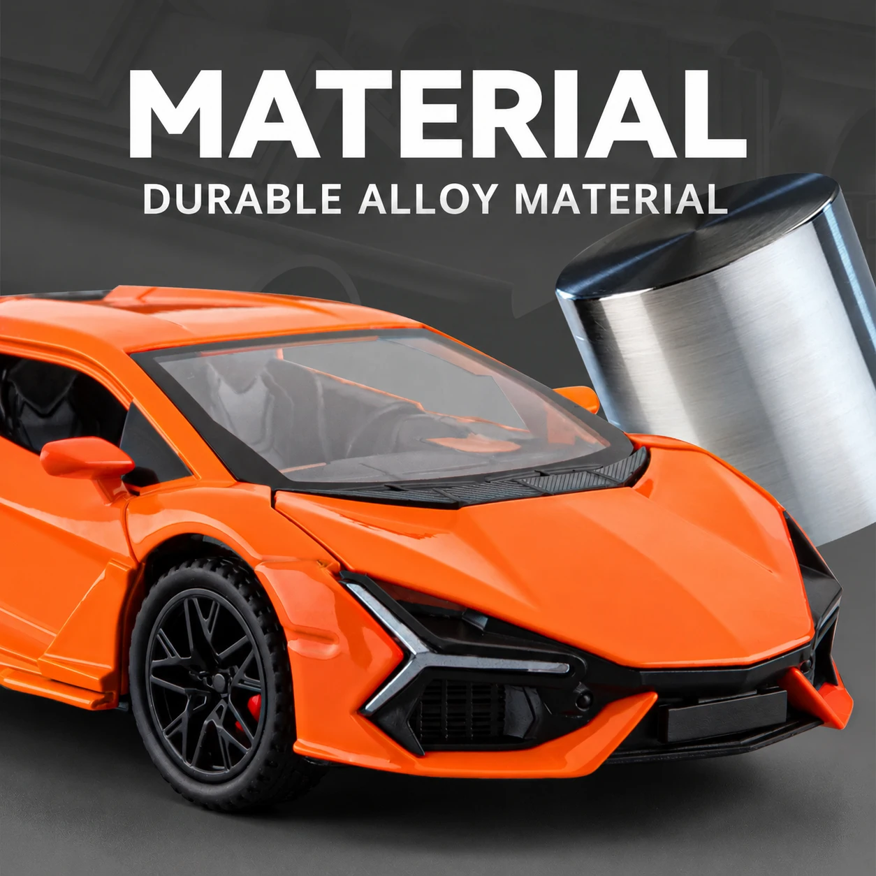 1:32 Supercar Alloy Diecast Model Toys Car Doors Opened with Sound Light Pull Back Miniature Vechies Home Decoration view 3