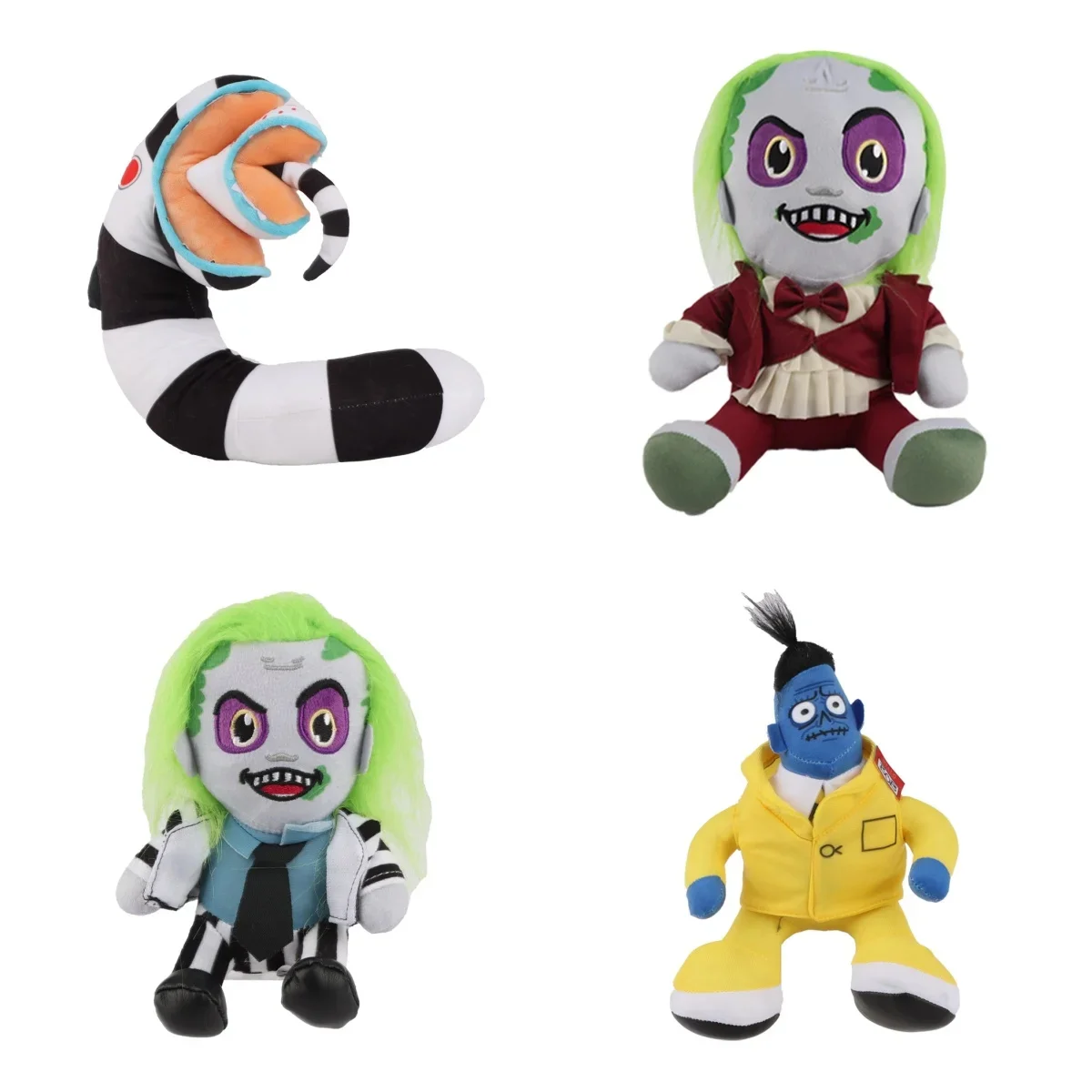 Beetlejuice Plush Toys Surrounding Movie Characters Beetlejuice in Striped Suit Plush Doll Kids Birthday Halloween Creative Gift