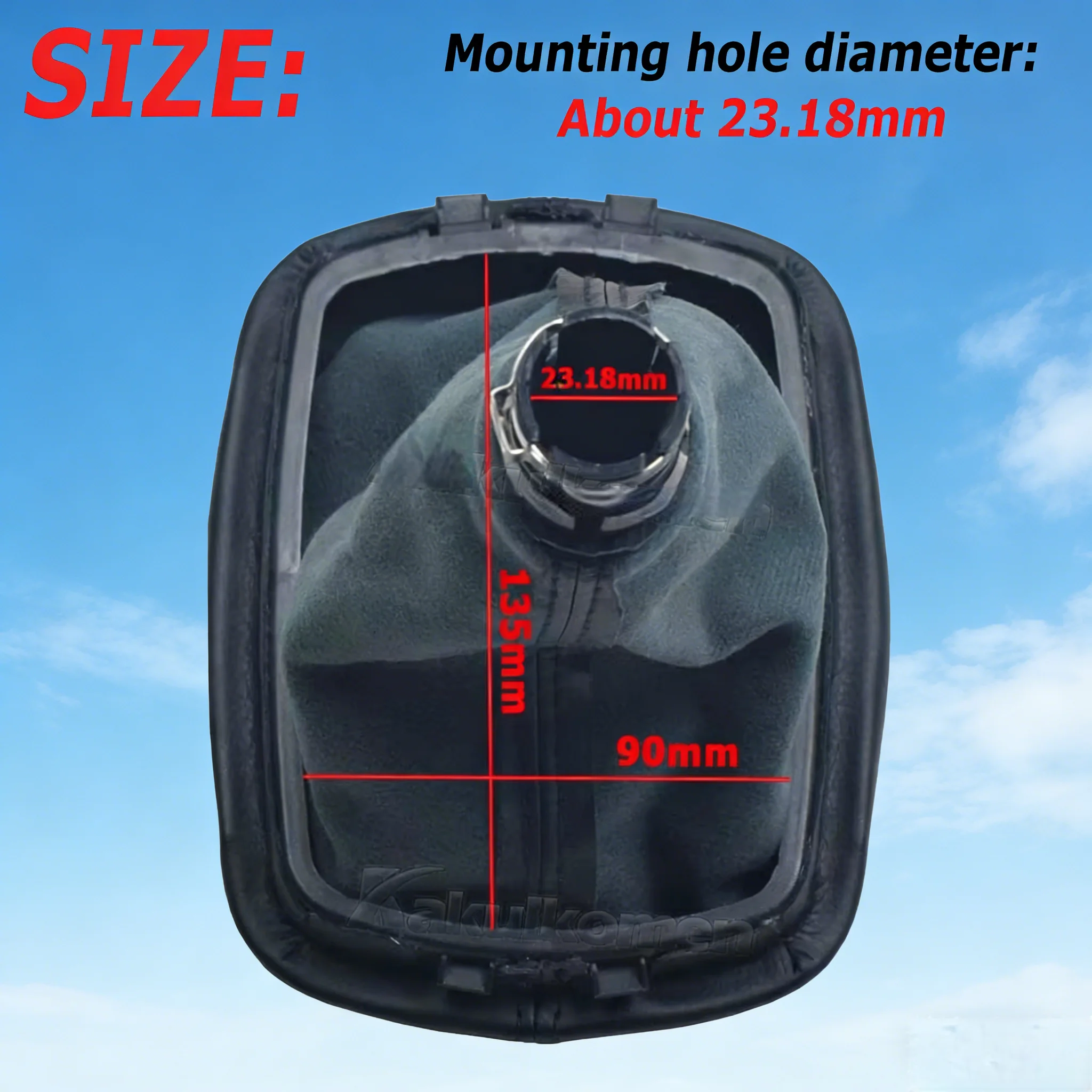 Gear Shift lever knob with cover For Skoda Octavia 1997-2011 Tour Hole 23mm