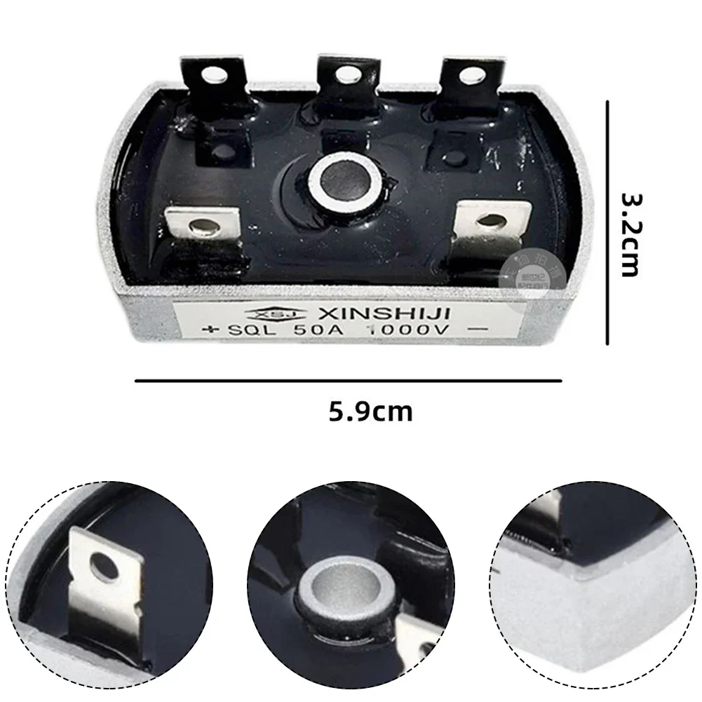 Rectifier Efficient Power Conversion with 50A 1000V Diode Bridge Rectifier for Three Phase Wind Turbine Generator