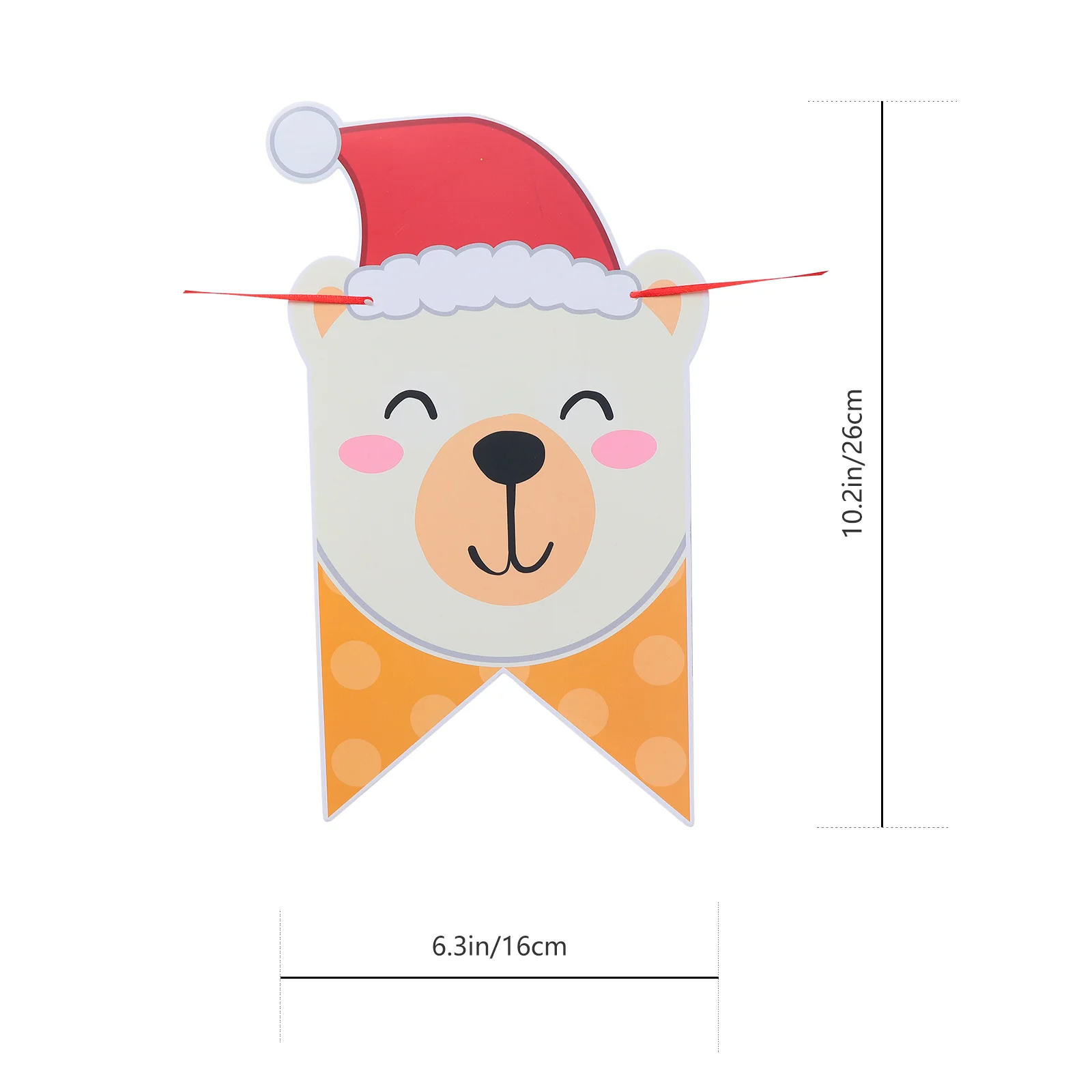 1 قطعة عيد الميلاد الكرتون ورقة راية حفلة معلقة حلية الديكور عيد الميلاد حفلة راية عيد الميلاد ديكور منزلي معلق