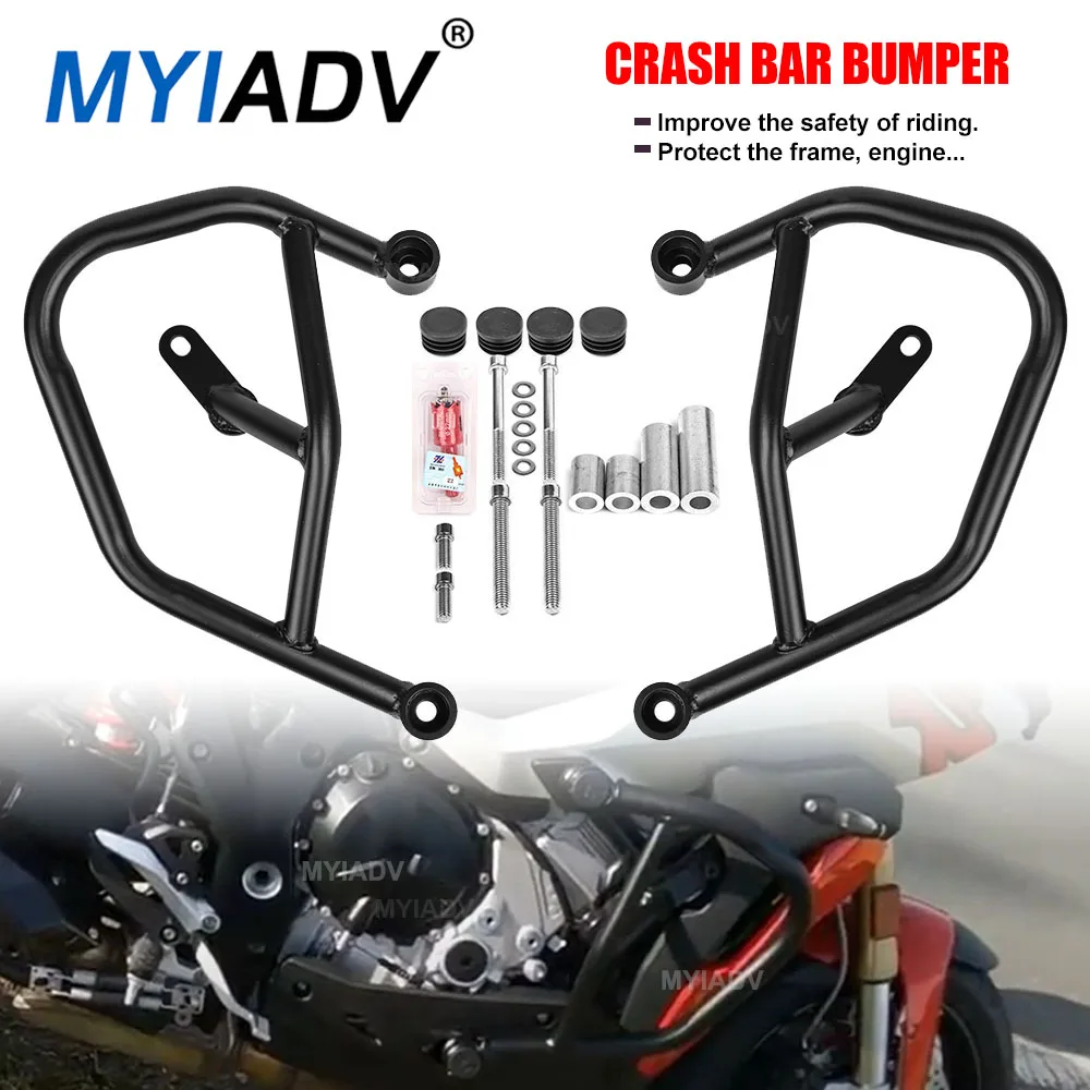 Motorcycle Engine Guard Bumper Crash Bar For BMW S1000XR S1000 XR 2020-2022 2023 Chassis Frame Anti-Fall Protection Accessories