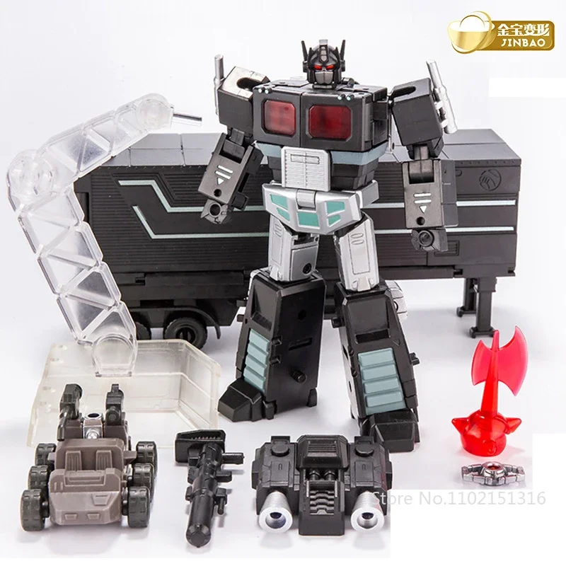 ألعاب التحول MS G1 JINBAO Optimus Mini Stature 2001 مقطورة الشكل عمل أنيمي فيلم OP قائد روبوت مشوه Mgtron