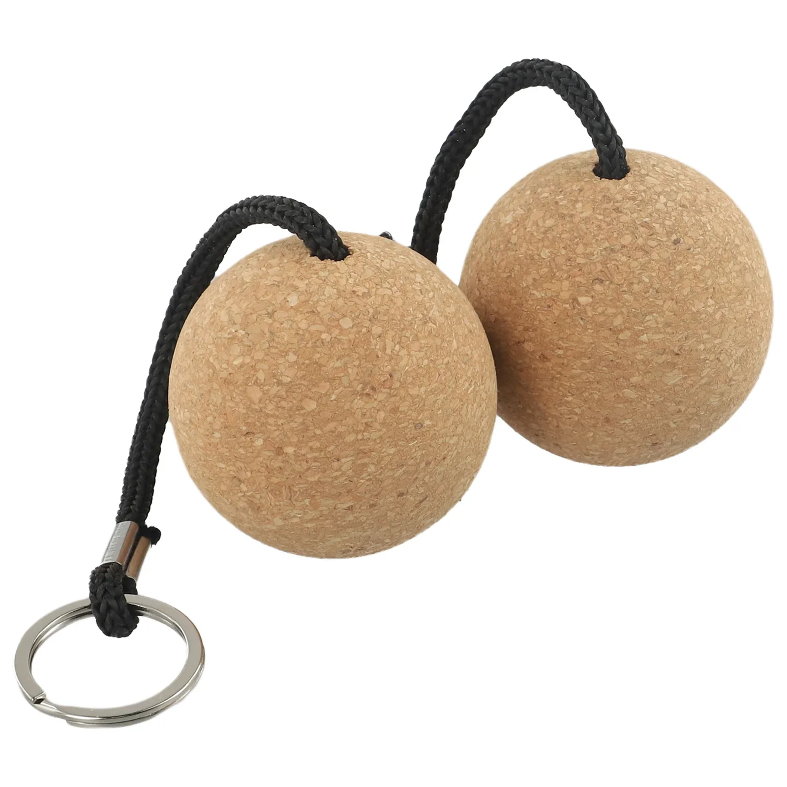 2 Stück 50 mm schwimmende Korkkugel-Schlüsselanhänger, Segelboot-Schwimmkörper, schwimmendes Seil, ultraleichter Holz-Schlüsselanhänger, Kajak-Zubehör – Detail 11