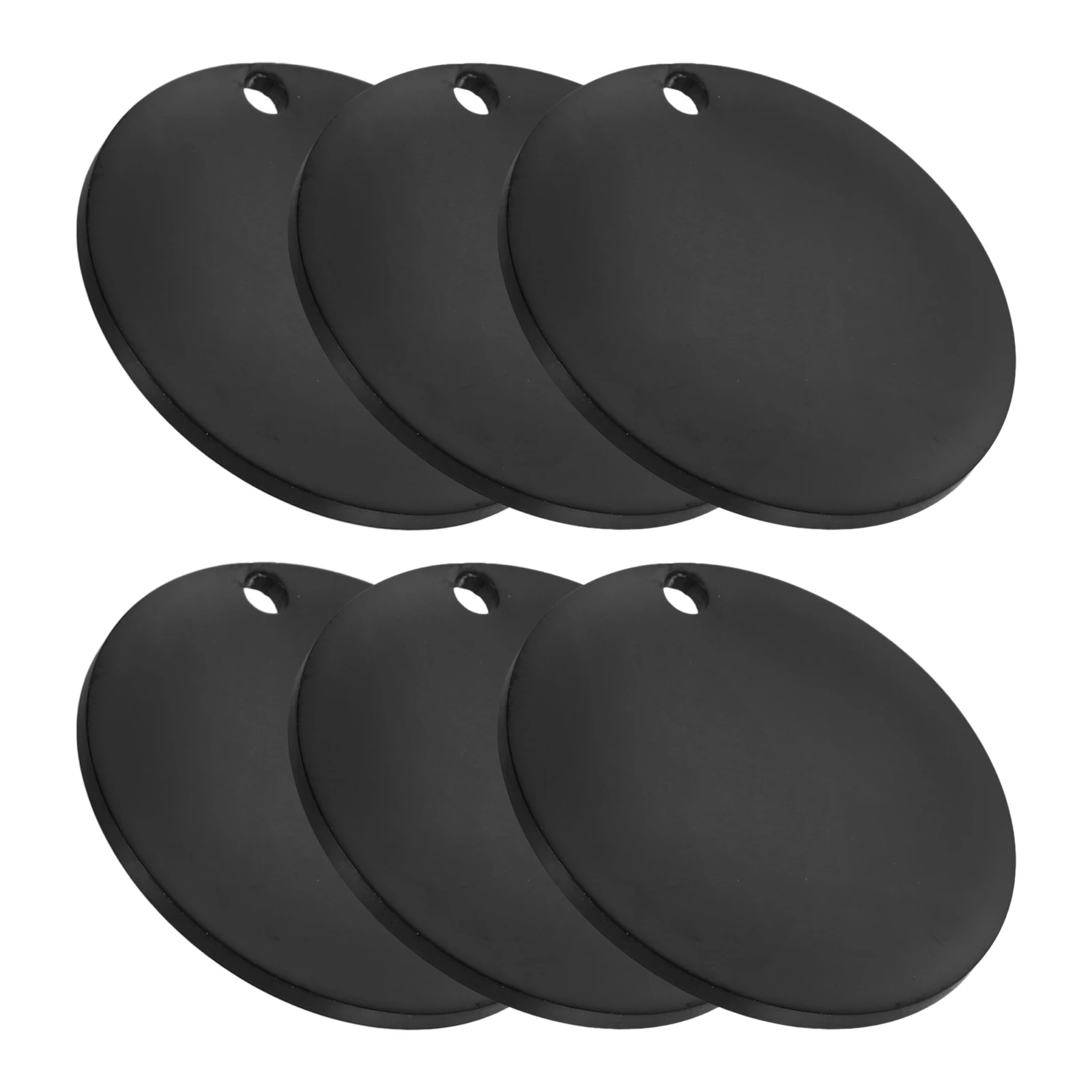 

6pcs Stainless Steel Blank Dog Tags for Pet ID Necklace Keychain Engraved Cat Round Molding Reusable Safe Longtime Use