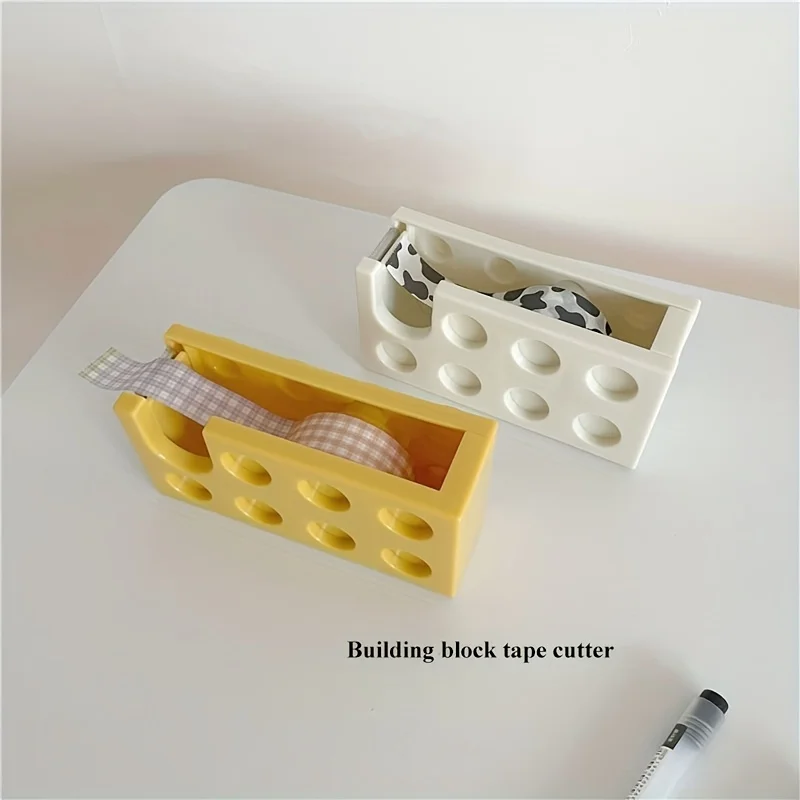 1Pc Tape Dispenser Houder Cutter Voor Kantoor Student Tape Box Cadeau Briefpapier