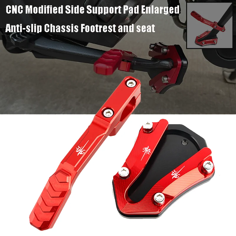 Motorcycle CNC Low Seat Side Support Auxiliary Block Support Widened Enlarged Accessories For ZONTES 368G 368 G 368-G G 368