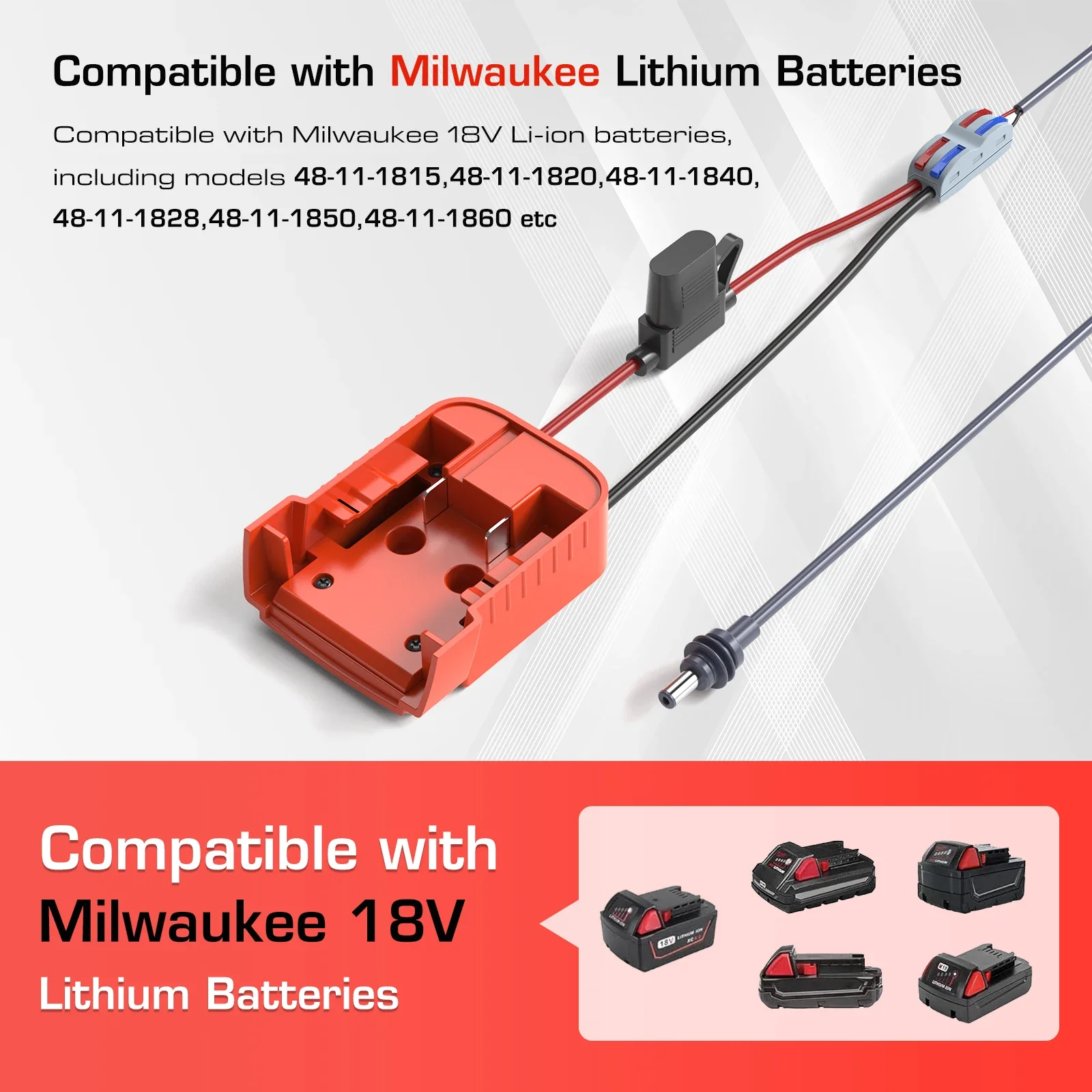 

Pop для Starlink Mini Milwaukee, адаптер зарядного устройства для DC Power Starlink, мини-кабель питания для аккумулятора Milwaukee, кабель 2 м, 18AWG, шнур