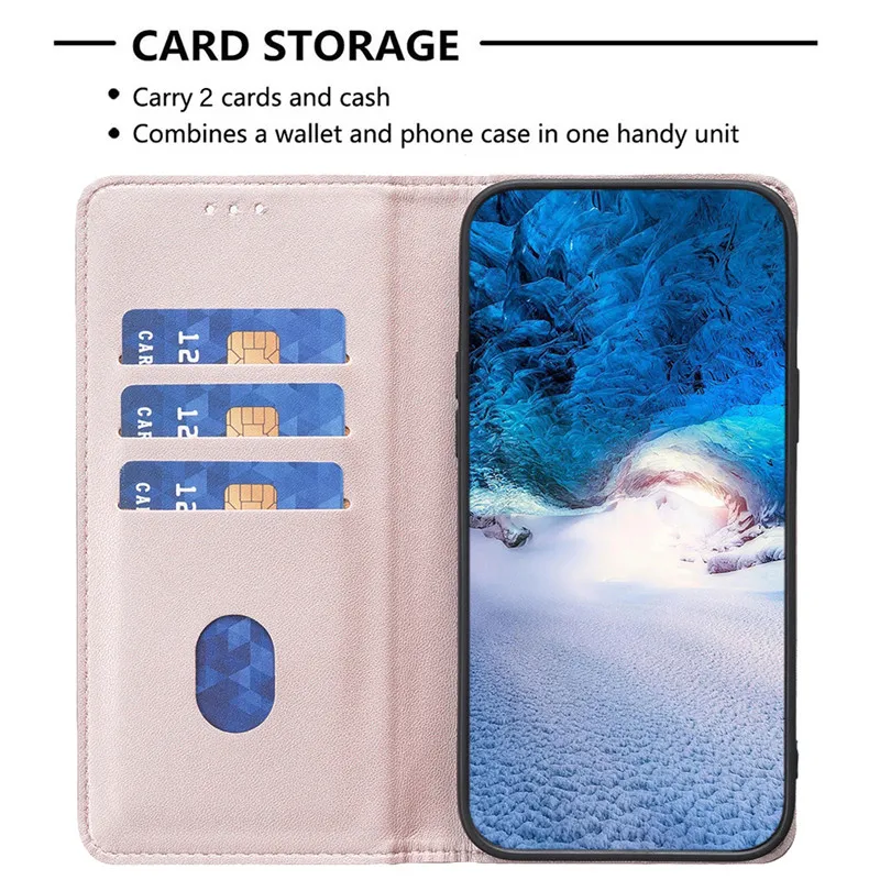 Wallet Flip Cover Leather Case For Samsung Galaxy M34 A25 A54 5G A14 A24 4G A34 A146 M346 Magnetic Card Slots Shockproof Bag