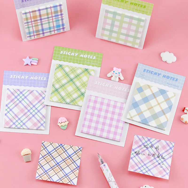 Simple Office School Supplies Style Pattern Sticky Note Student Prize Office Portable Easy To Small Fresh Memo Pad Lovely Kawai