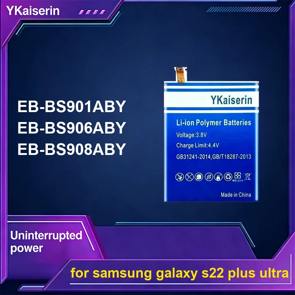 

Аккумулятор для мобильного телефона с длительным сроком службы EB-BS906ABY EB-BS908ABY EB-BS901ABY 4450-5900 мАч для Samsung Galaxy S22 Plus Ultra