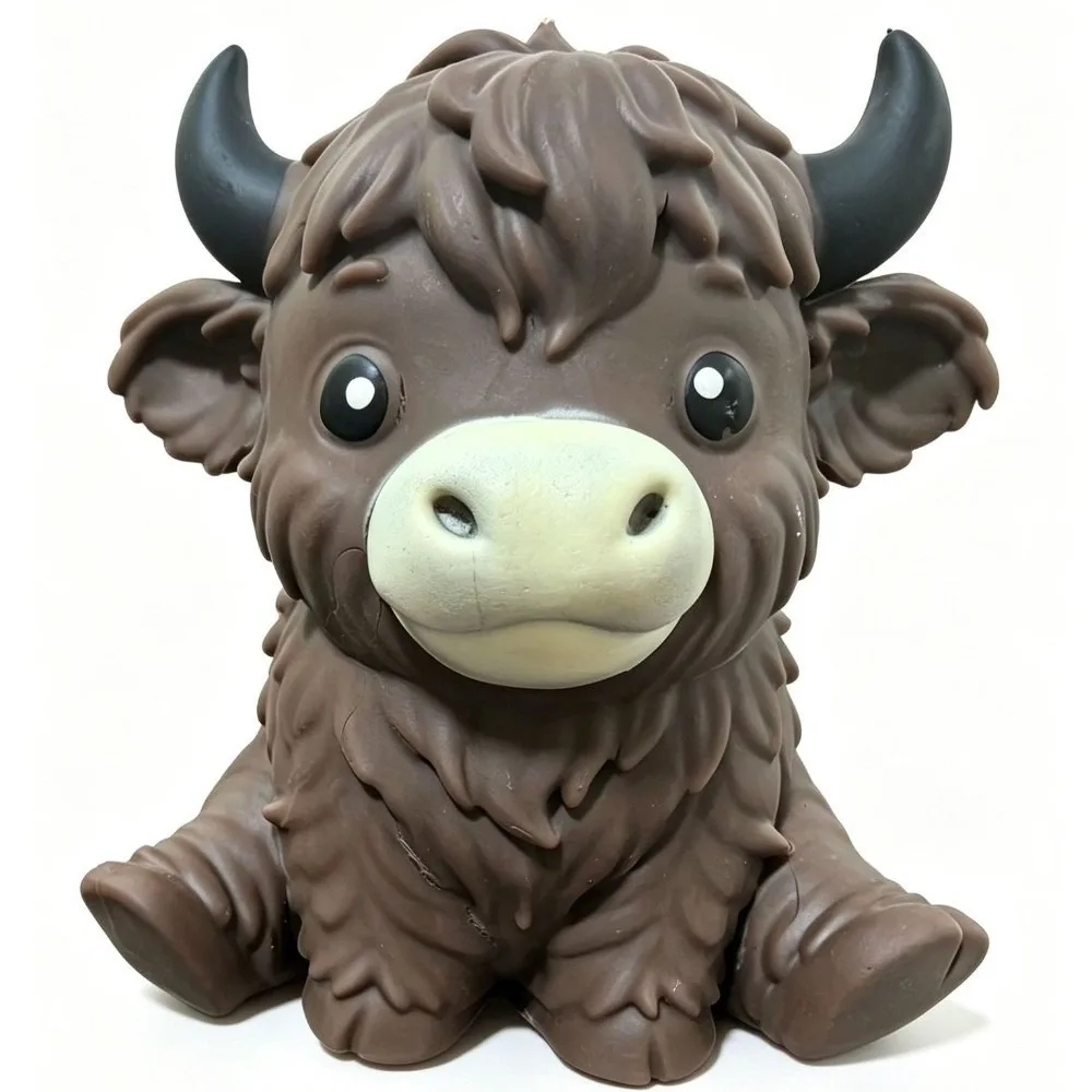 Slow Rising Highland Cow Fidget Toy Slow Rebound Squeeze Highland Cow Squishies Toy Soft Texture Highland Cow Sensory Toy Adults