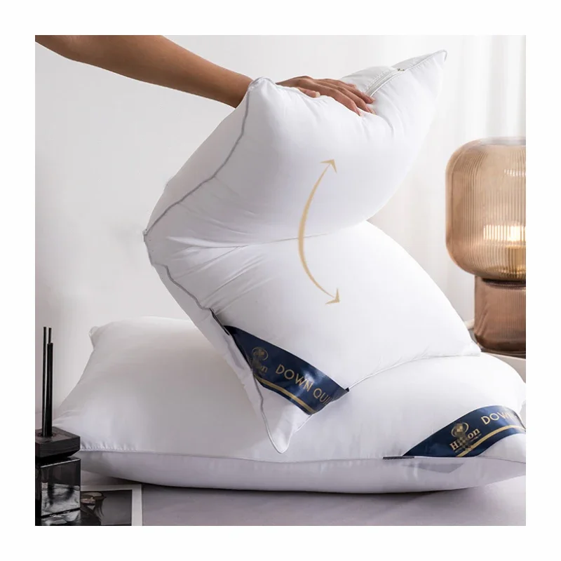 

Wholesale Healthy Sleep Bed Sleeping 5 Star Luxury Hotel Pillow 1000g Hypoallergenic Cushion Pillow For Sleeping