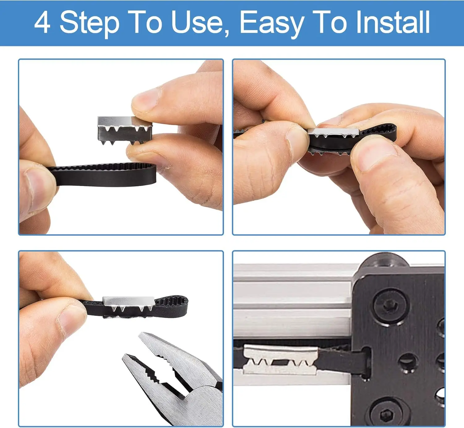 Creality GT2 Open Belt Clip for 3D Printers - usage example