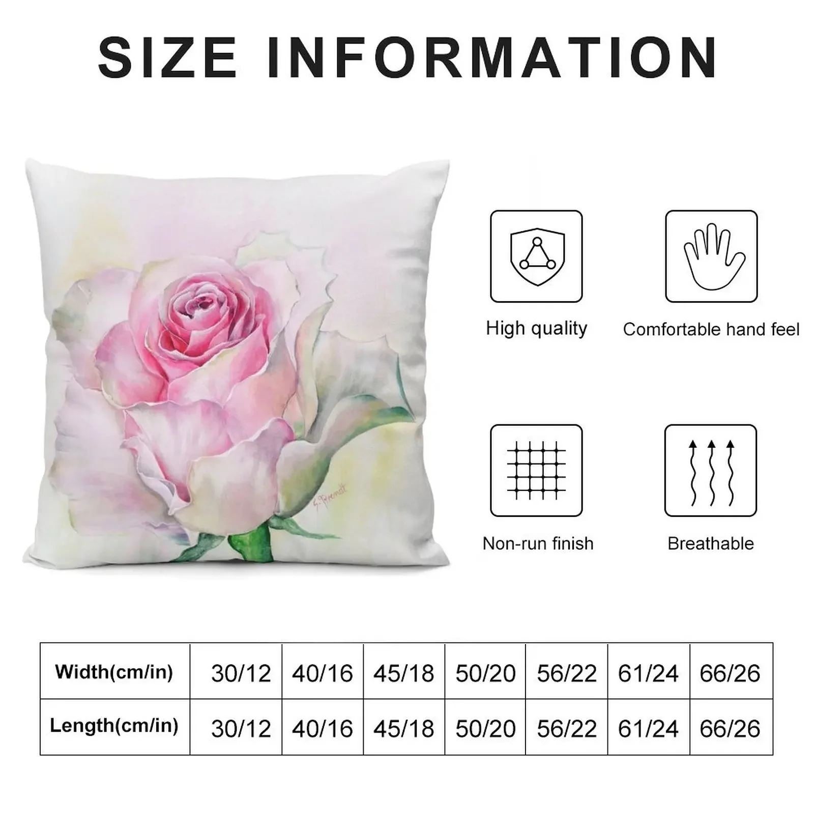 Rosy prospects Throw Pillow Decorative Cushion Cover Luxury Pillow Cover pillow cover luxury luxury throw covers