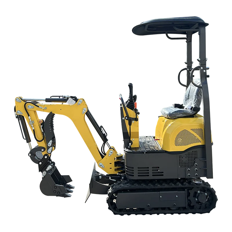 0.6 ton small excavator with 6.5kW quick connection for efficient operation of soil loosening in home gardens