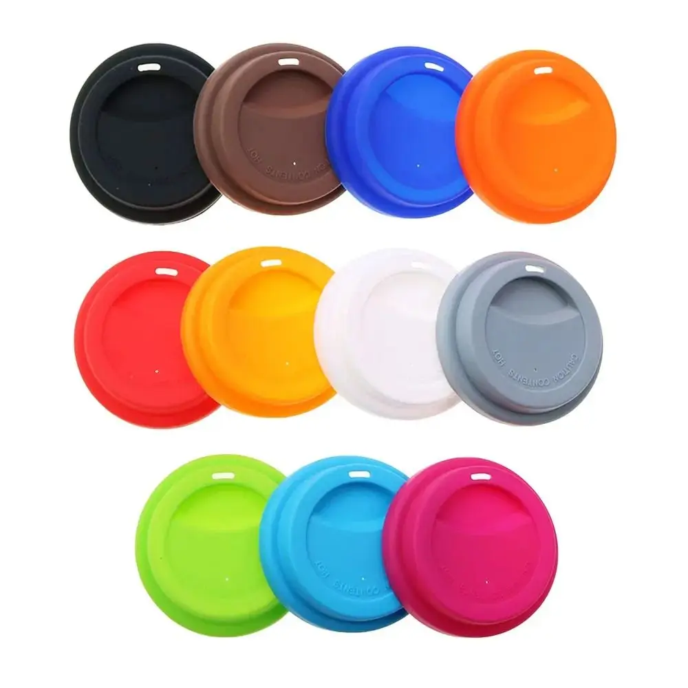 1Pcs Heat Temperature Preserve Mug Cover Protective Silicone Cup Cap Universal Dust Free Sealing Lid for 9cm Tea/Coffee/Milk Cup