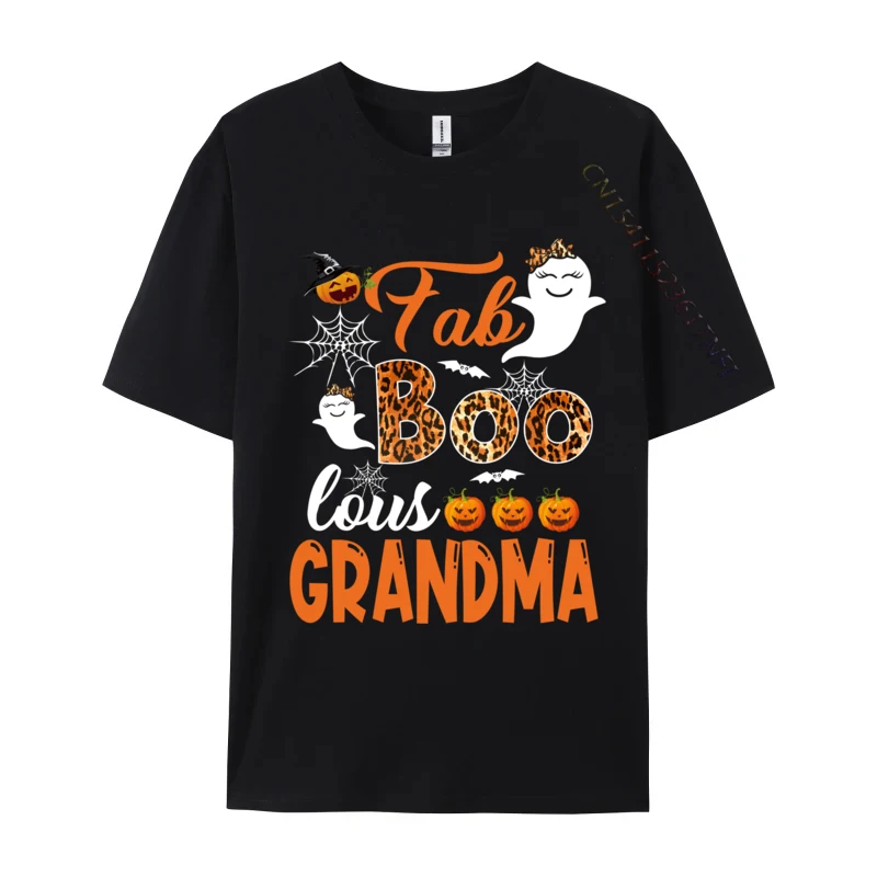 Leopard Fab Boo Lous Grandma Kawaii Halloween Costume BirthdayCasual Tops T Shirt Discount Combed Cotton T-Shirt Men