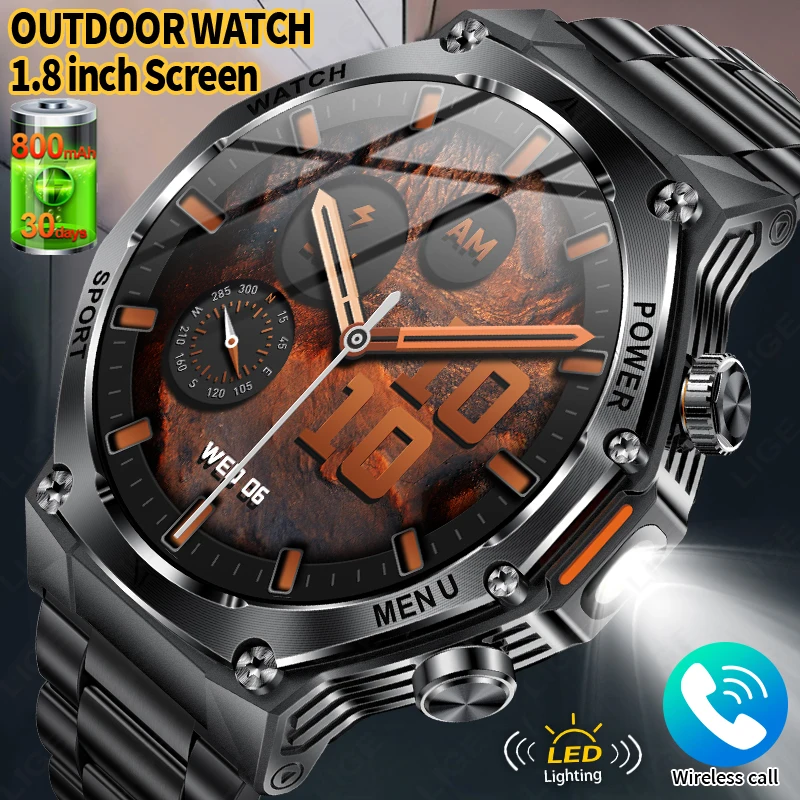 

Men's Smartwatch 5.2 Bluetooth Call One Click Connection Watch IP67 Waterproof 800mAh Battery For Android IOS Smart Watch 2025