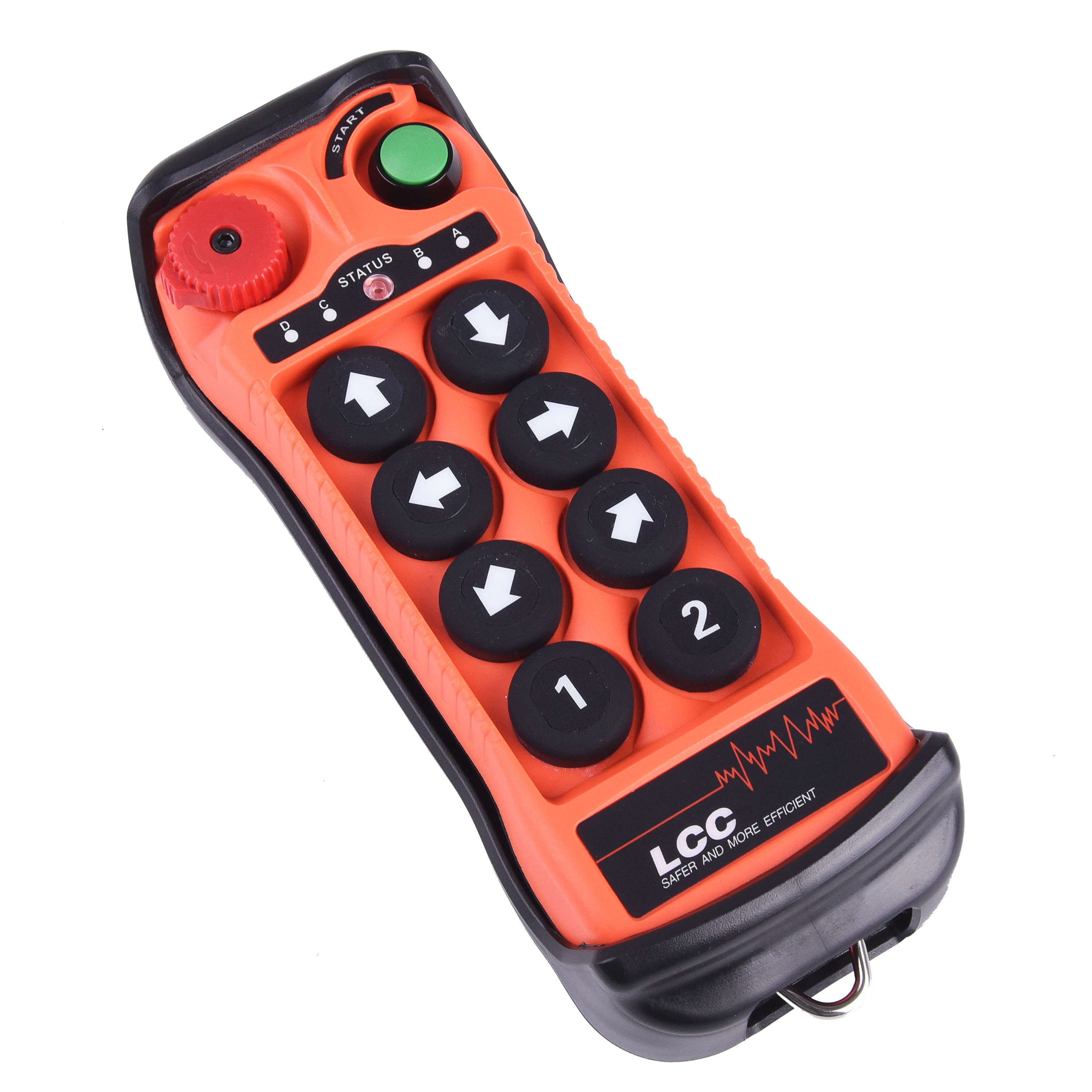 Industrial Radio Remote Control Single-speed 8-button Crane Switch 24v 110v 380v Winch Electric Hoist Waterproof Remote Control