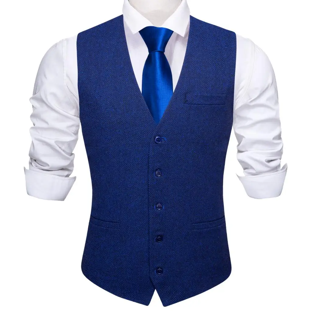 Elegante gilet da uomo in cotone primavera matrimonio rosa blu rosso verde nero kaki solido Plaid scollo a v sottile gilet cravatta Set Barry Wang