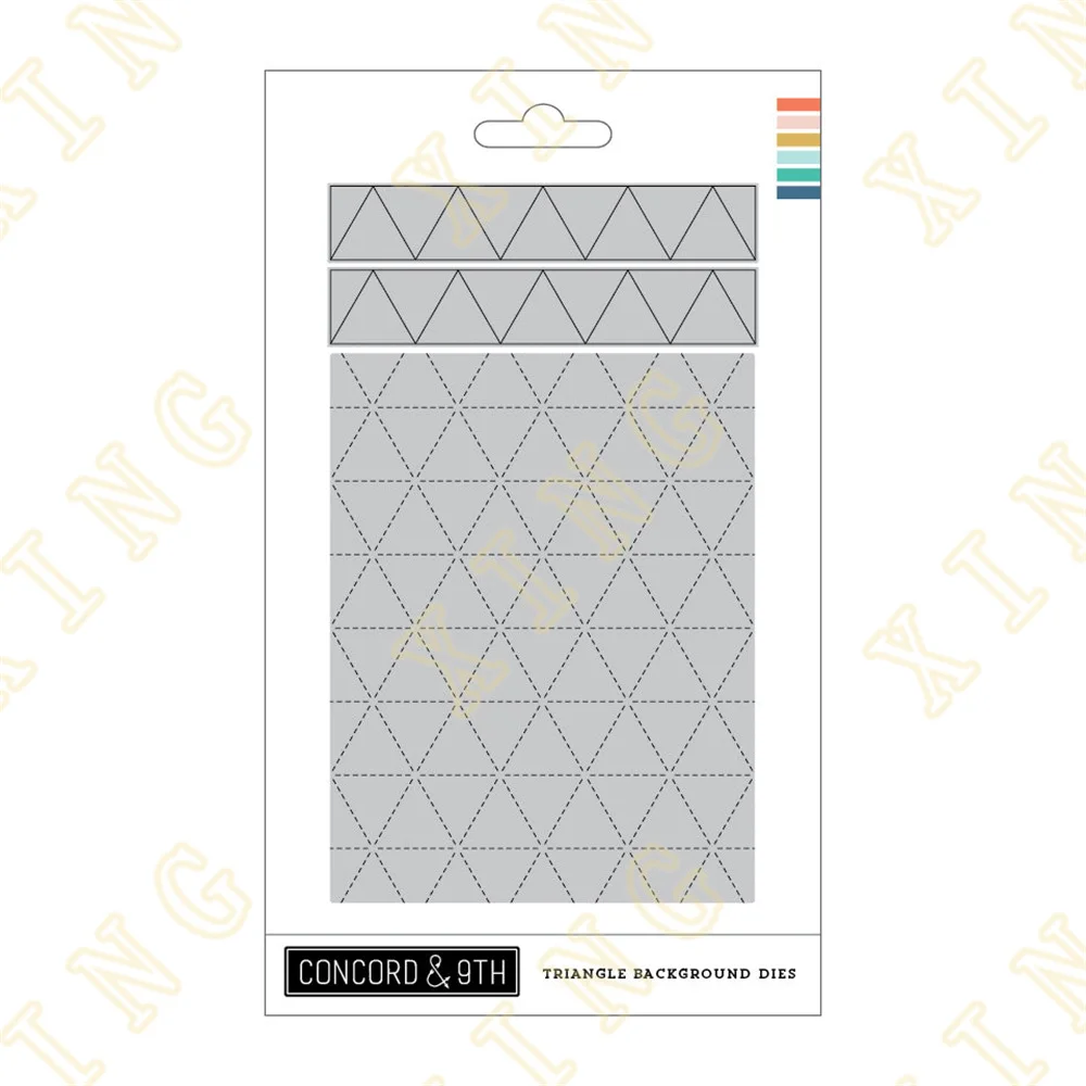 

Triangle Background Metal Craft Cutting Dies Diy Scrapbook Paper Diary Decoration Card Handmade Embossing New Product for 2023