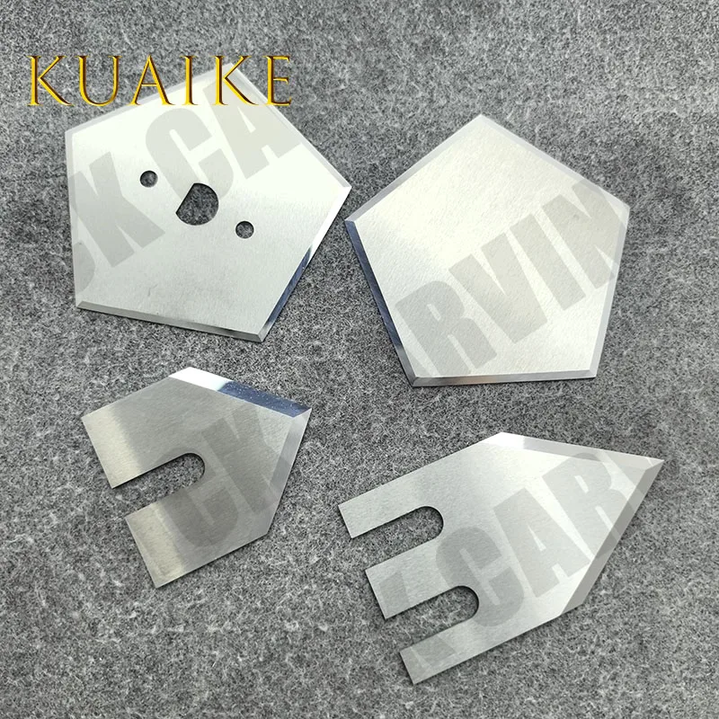 10PCS Carbide Tungsten Triangle Pentagonal Cutting Knife Woven Cement Sack Container Bag Aluminum Foil Laminated Machine Blade